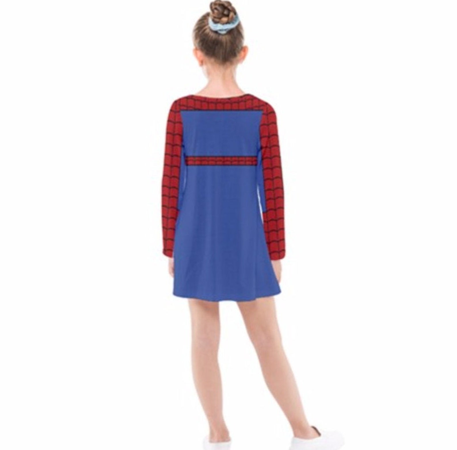 Kids Spider-man Inspired Long Sleeve Dress - Etsy