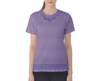 Maglietta a maniche corte da donna ispirata allo shock