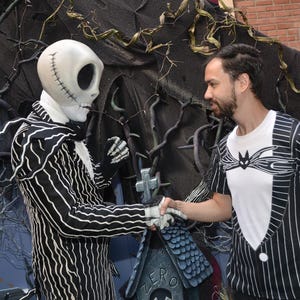 Herren Jack Skellington inspiriert Kurzarm-Shirt