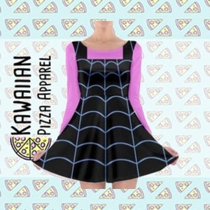 Vampirina Inspired Long Sleeve Skater Dress