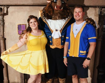 Women's Belle  Inspired Skater Dress