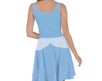 cinderella skater dress Cinderella Transformation Skater Dress With Apron Disneybound Princess Costume