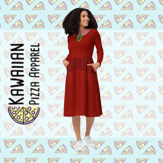 Women's Lady Tremaine Cinderella Inspired All-over Print Long Sleeve Midi  Dress - Etsy Denmark