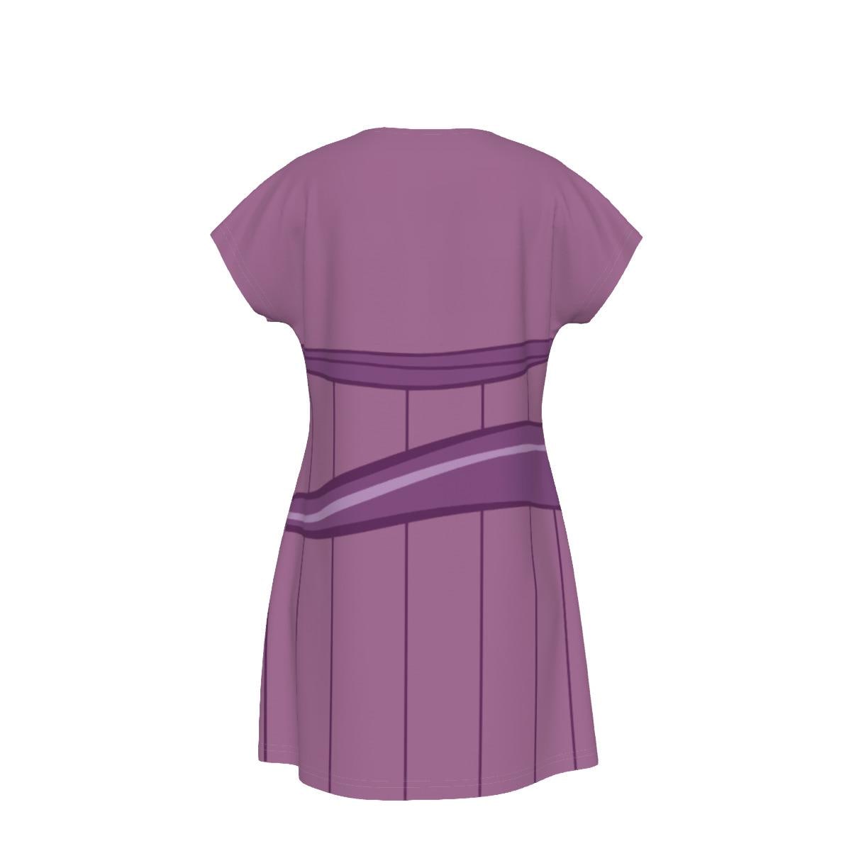 megara mini dress Megara Hercules Inspired Short Sleeve Dress
