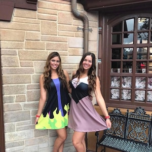 Women's Maleficent Sleeping Beauty Inspired Sleeveless Flare Dress