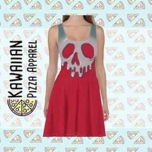 Women&#39;s Poison Apple Snow White and the Seven Dwarfs Inspired Skater Dress