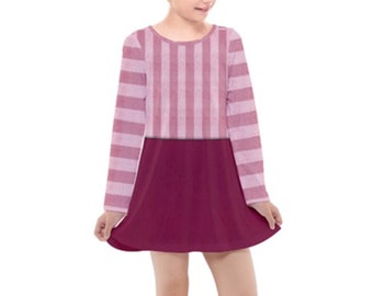 Kid's Edith Despicable Me Inspired Long Sleeve Dress