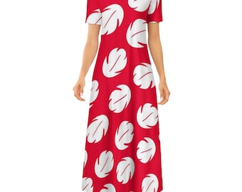 Vestido largo de manga corta inspirado en Lilo