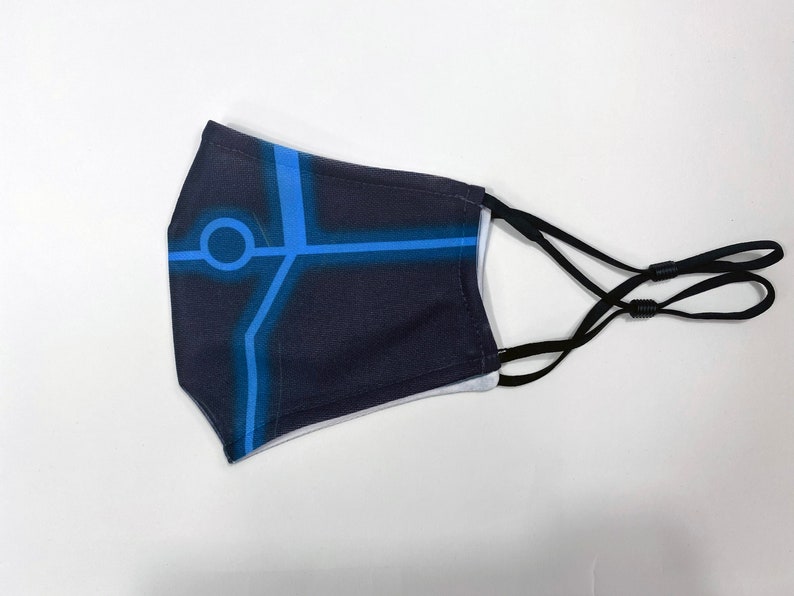 Tron Legacy Inspired Fitted Face Mask With Filter Pocket Etsy