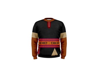 Uniseks Kristoff-geïnspireerd sweatshirt met ronde hals