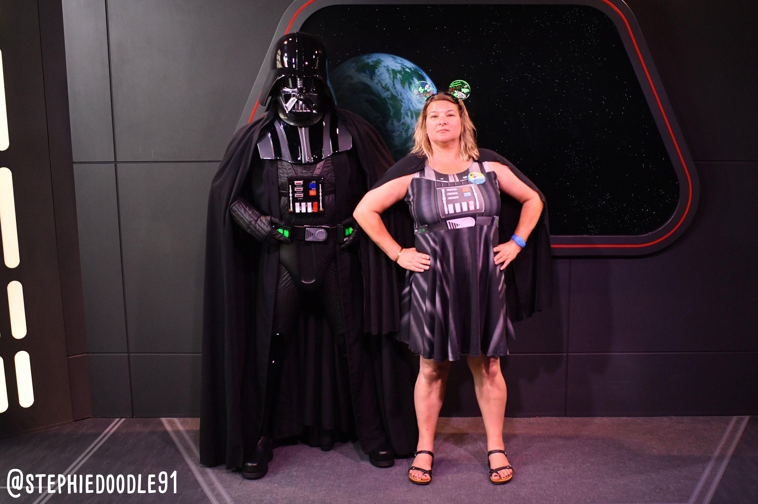 Sukienka damska skater inspirowana Darth Vaderem