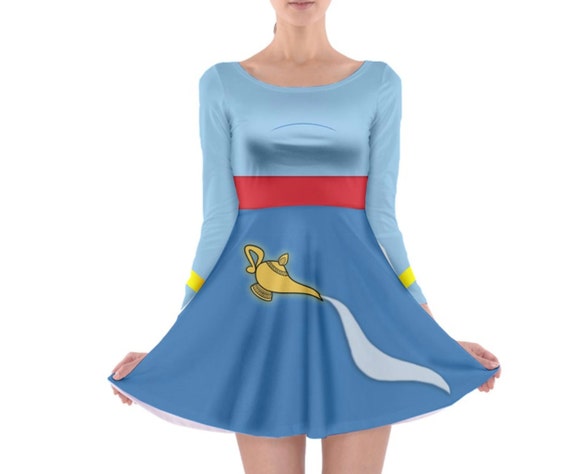 yellow long sleeve skater dress