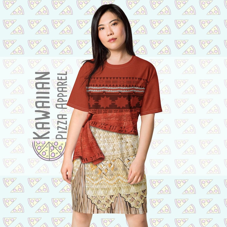 Women's Moana Inspired T-shirt dress image 1