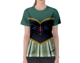 Frauen Anna Coronation inspiriertes ATHLETIC Kurzarm-Shirt