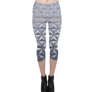 Women's Epcot Spaceship Earth Inspired Capri Leggings