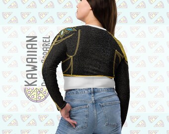 Women's Rumi Inspired Recycled Long-sleeve Crop Top - Etsy Israel