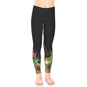 Leggings inspirados en los estudios de Hollywood para bebés y niños con el gran paseo cinematográfico