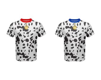 Men's  Dalmatians Inspired ATHLETIC Short Sleeve Shirt