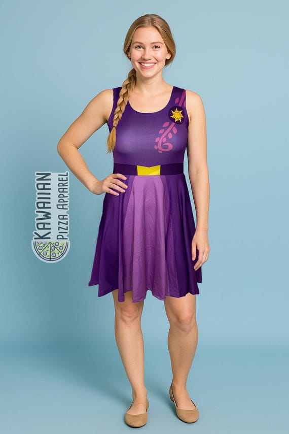 rapunzel skater dress Rapunzel Inspired Skater Dress XS