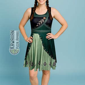 Women&#39;s Queen Anna     Inspired Skater Dress