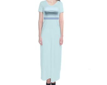 Wendy Darling Peter Pan Inspired Short Sleeve Maxi Dress