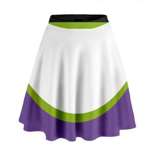 Women&#39;s Buzz Lightyear  Inspired High Waisted Skirt