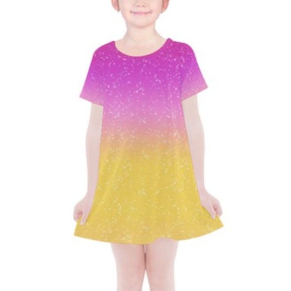 Kid's Chang'e Inspired Short Sleeve Dress