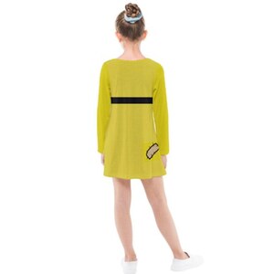 Kid's Dopey Snow White and the Seven Dwarfs Inspired Long Sleeve Dress image 2