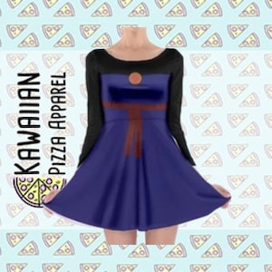 Evil Queen Snow White Inspired Long Sleeve Skater Dress