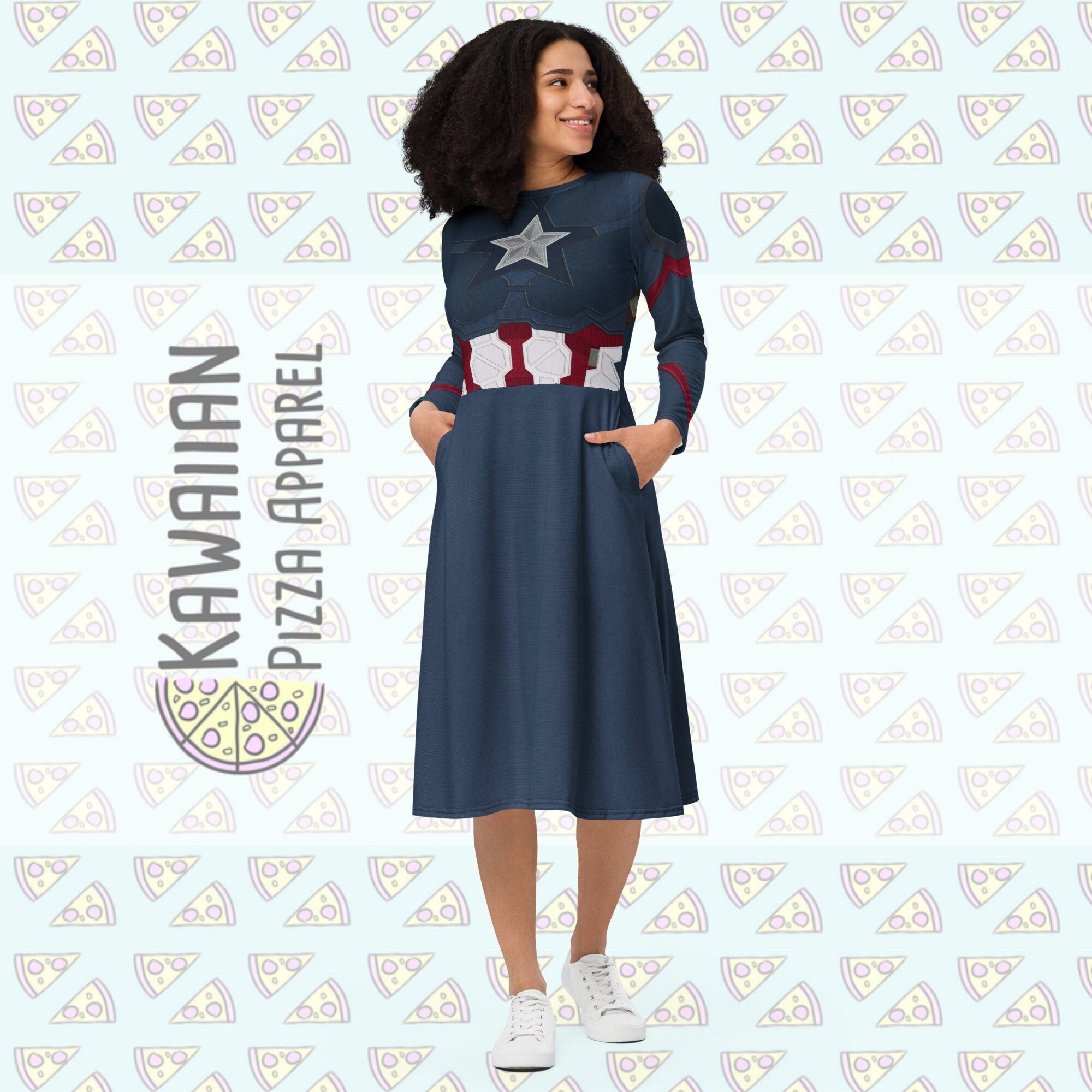 Captain America Dress Women - Etsy Captain America Dress Women - Etsy