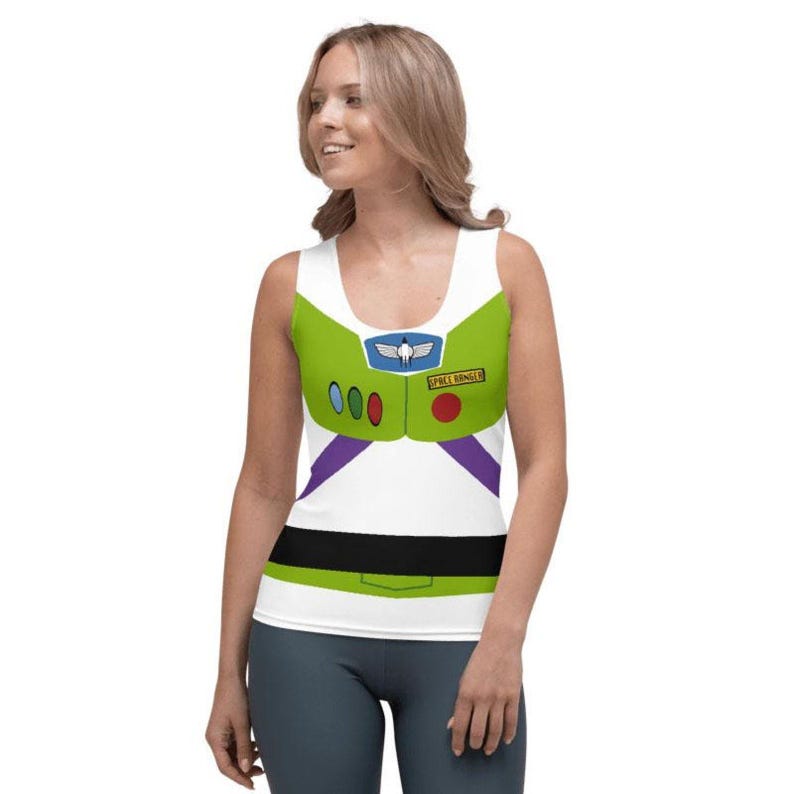 Camiseta sin mangas inspirada en Buzz Lightyear para mujer imagen 1