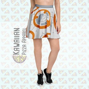 Women&#39;s BB-8 Inspired Skater Skirt