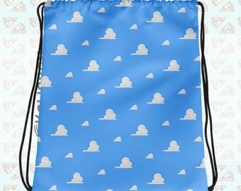 Andys Cloud Wallpaper inspiriert Kordelzug Rucksack