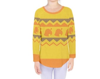 Kid's Tom Nook Inspired Long Sleeve Shirt