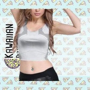 Women's Siren Gem Tron Inspired Crop Top