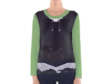 Women's Gamora Vol. 2 Inspired Long Sleeve V-Neck Shirt