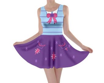 Women's Twilight Sparkle My Little Pony Inspired Skater Dress