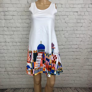 Women&#39;s It&#39;s A Small World Inspired Sleeveless Flare Dress