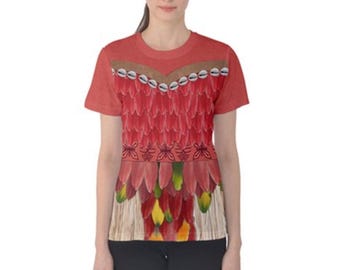 Women's Chief Moana Inspired ATHLETIC Short Sleeve Shirt