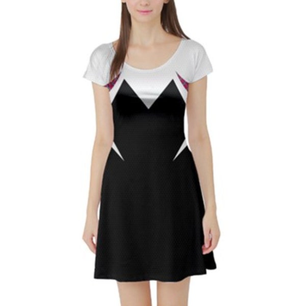 Gwen Inspired Short Sleeve Skater Dress