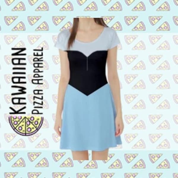 Ariel Inspired Short Sleeve Skater Dress