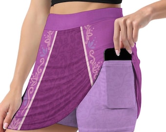 Falda pantalón deportiva inspirada en Rapunzel