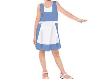 Kid's Town Belle  Inspired Sleeveless Dress