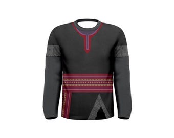 Kristoff-geïnspireerd herenshirt met lange mouwen