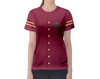 Women's Tower of Terror Bellhop Inspired ATHLETIC Short Sleeve Shirt