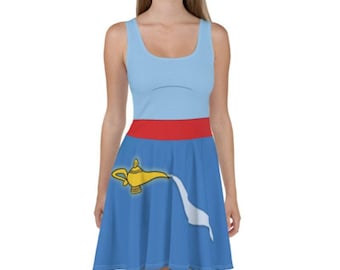 Women's Genie Aladdin Inspired Skater Dress