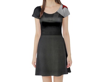 READY-TO-SHIP [S, 4XL] Bucky Inspired Short Sleeve Skater Dress