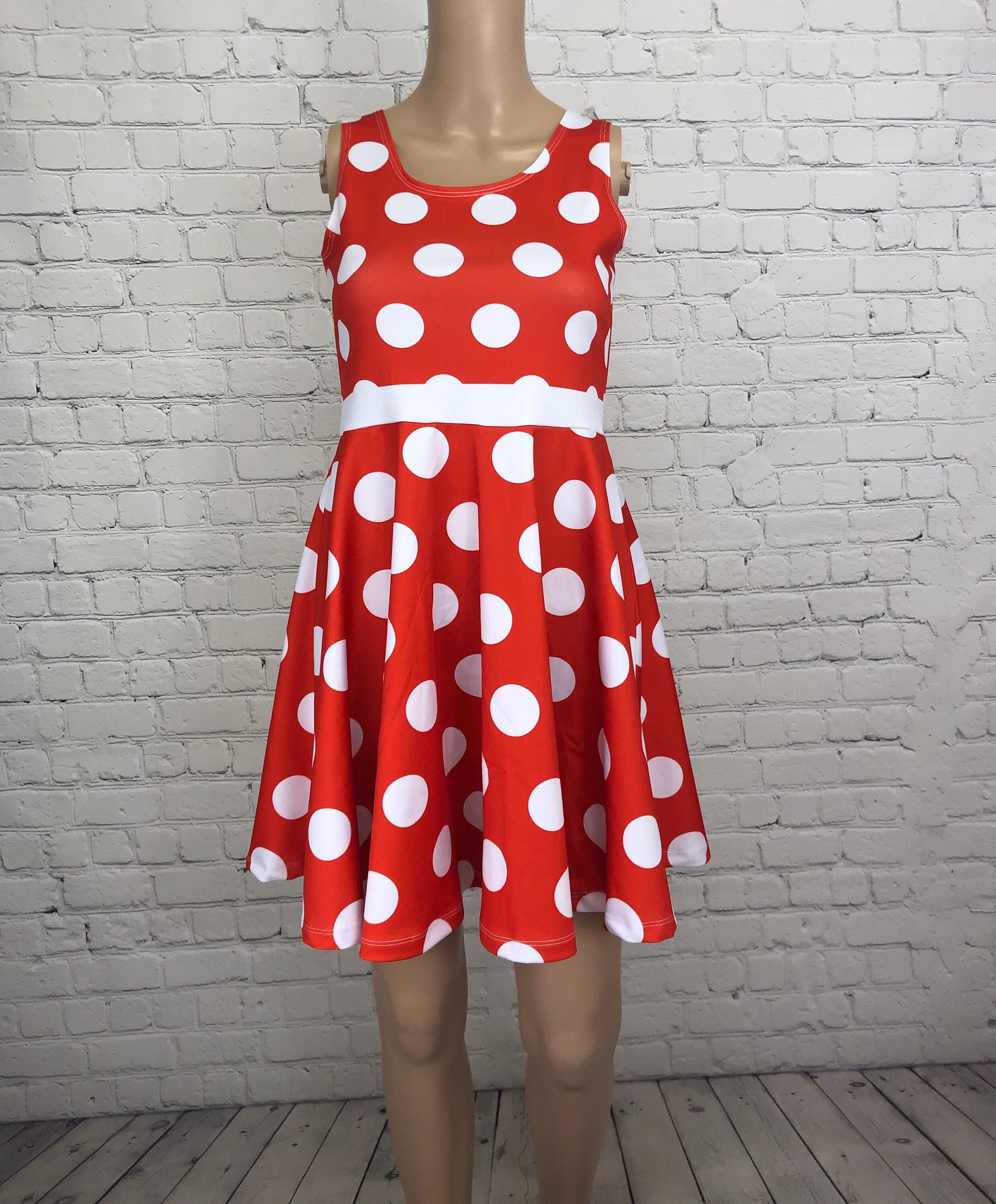 disney minnie mouse polka dot skater dress Minnie Mouse Inspired Skater Dress: Disneybounding Costume