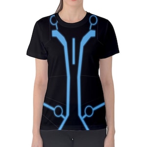 Women's Tron Legacy Inspired Short Sleeve Shirt