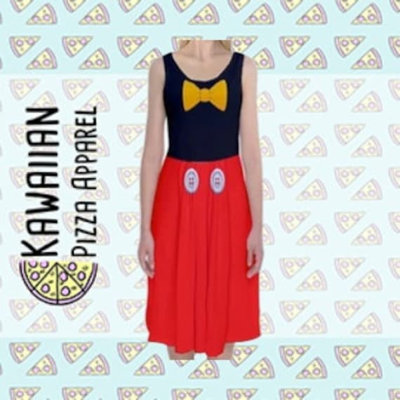 mickey mouse midi dress